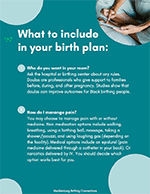 What to Include in Your Birth Plan