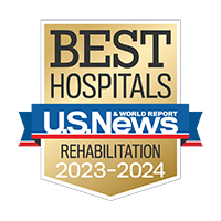 U.S.News and World Report: ranked with Best Hospitals for Rehabilitation in 2023 and 2024. 
