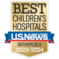 U. S. News and World Report. Ranked as a best childrens hospital for orthopedics in 2023 to 2024.