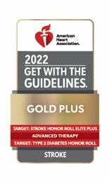 American Heart Association 2022 Get with the Guidelines Gold Plus Stroke Badge
