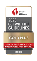 American Heart Association 2022 Get with the Guidelines Gold Plus Stroke Badge