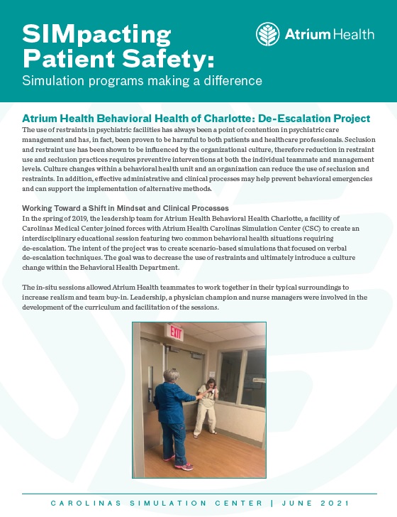 SIMpacting Patient Safety: July 2021