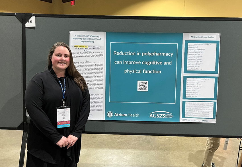 Devin Petrone, MD (Geriatric Medicine Fellow 2022-2023), Presenting Abstract at American Geriatrics Society (AGS) National Conference.