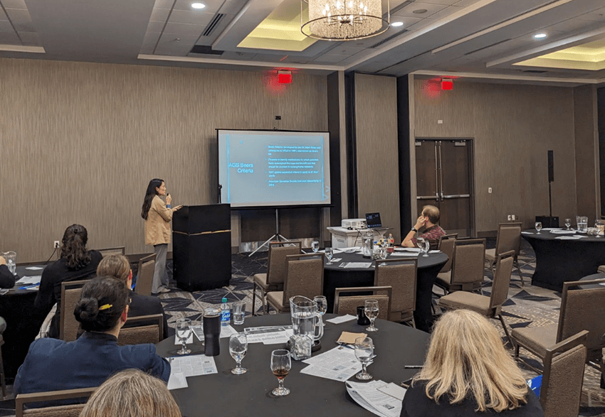 Christine Kim Freeman, MD, Presenting “Year in Review,” important articles in geriatrics for the past year.