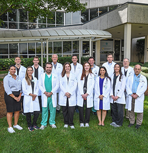 Gastroenterology faculty standing outside for a group photo.