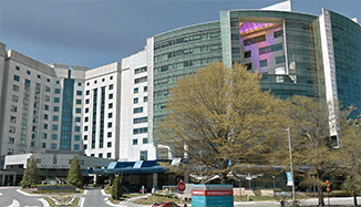 A landscape photo of the outside of Carolinas Medical Center.