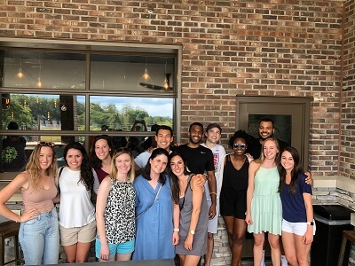 Residents enjoying an outing in Asheville