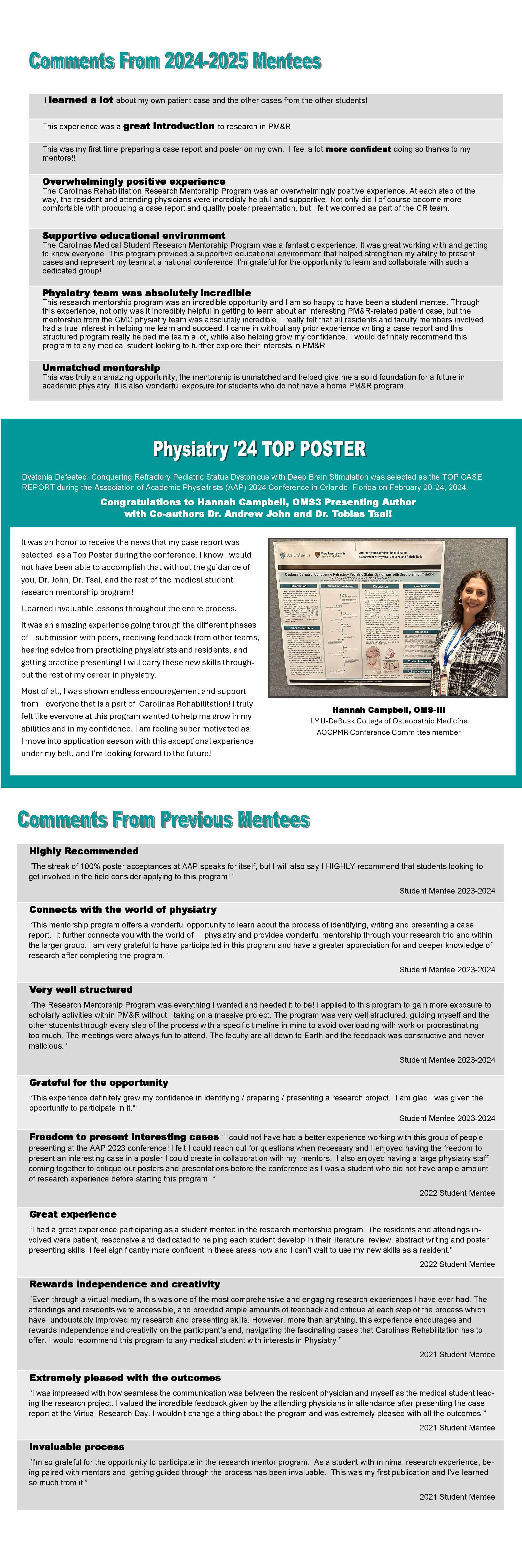 Student Testimonials