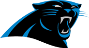 A logo of a black panther that represents the Carolina Panthers Football team.