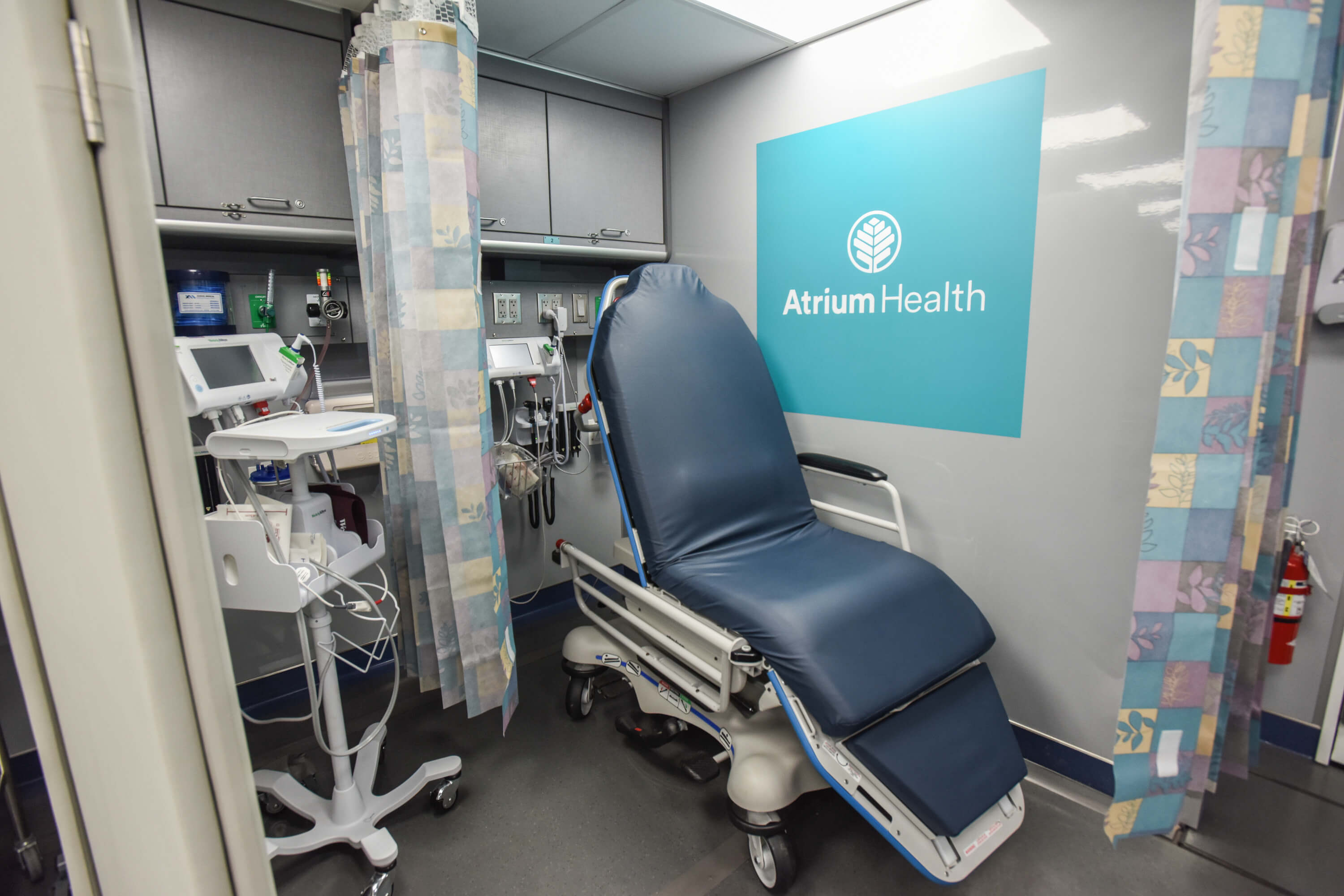 Atrium Health MED-1 patient bed.