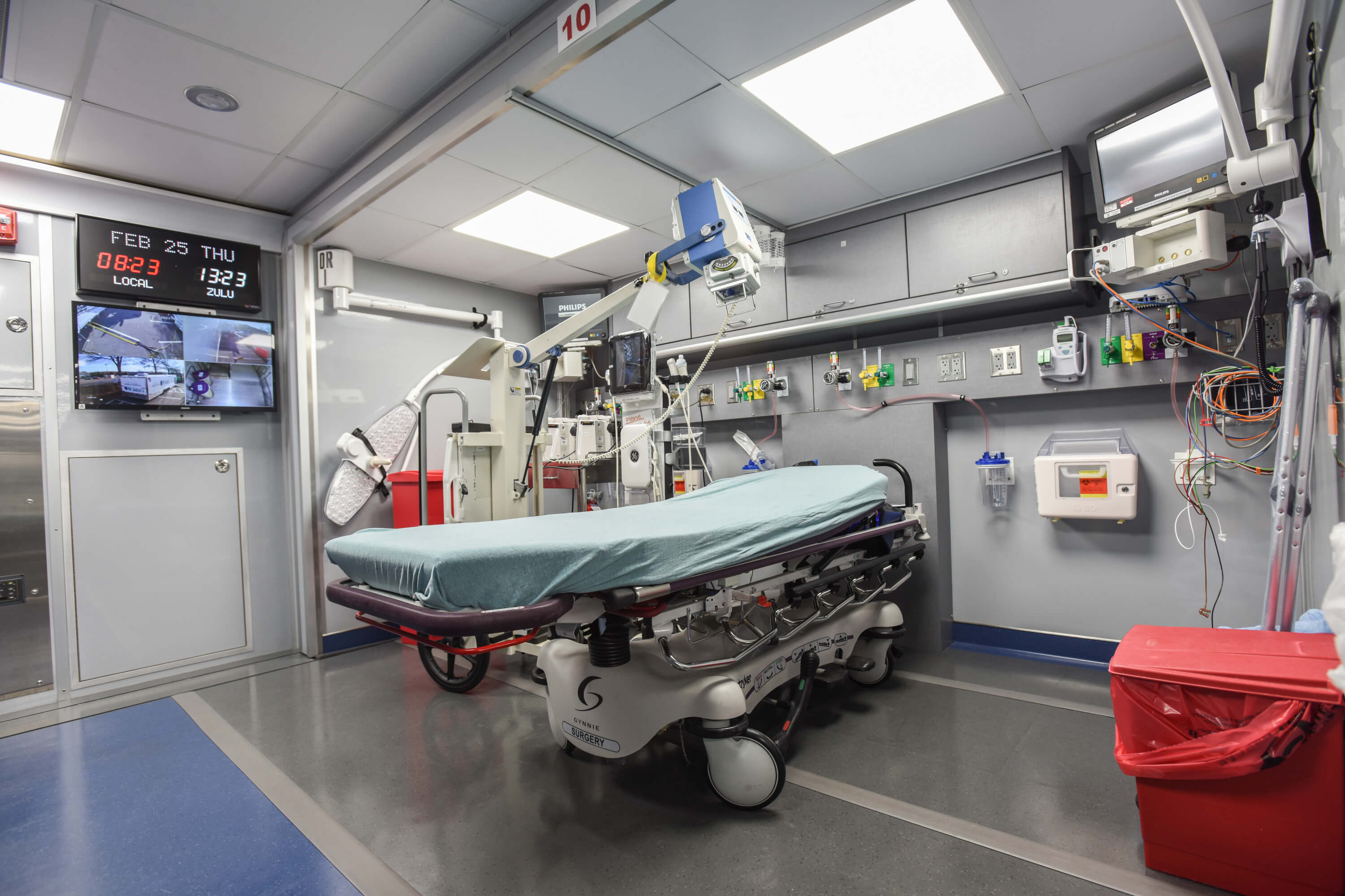 Atrium Health MED-1 patient bed.