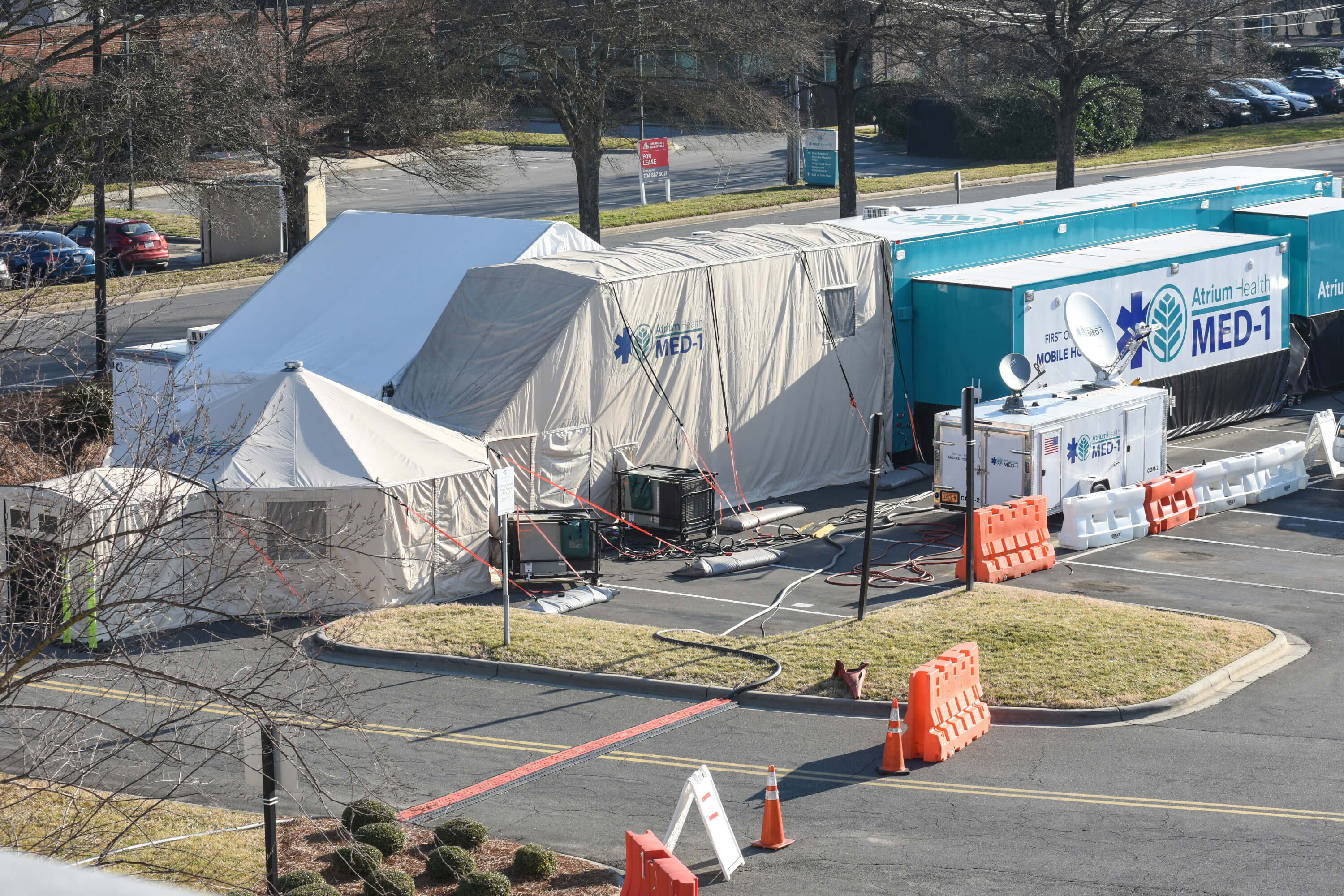 Atrium Health MED-1 aerial shot.