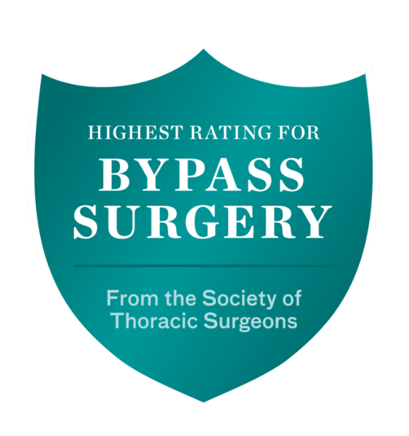 Highest rating for bypass surgery from the society of thoracic surgeons. 