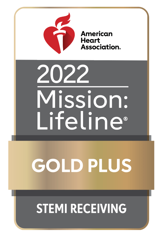 American Heart Association 2022 Mission Lifeline Gold STEMI Receiving.