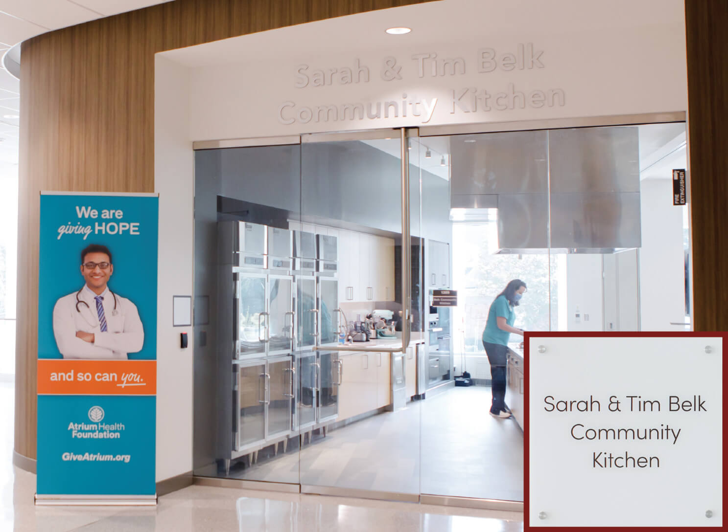 The Sara and Tim Belk Community Kitchen.