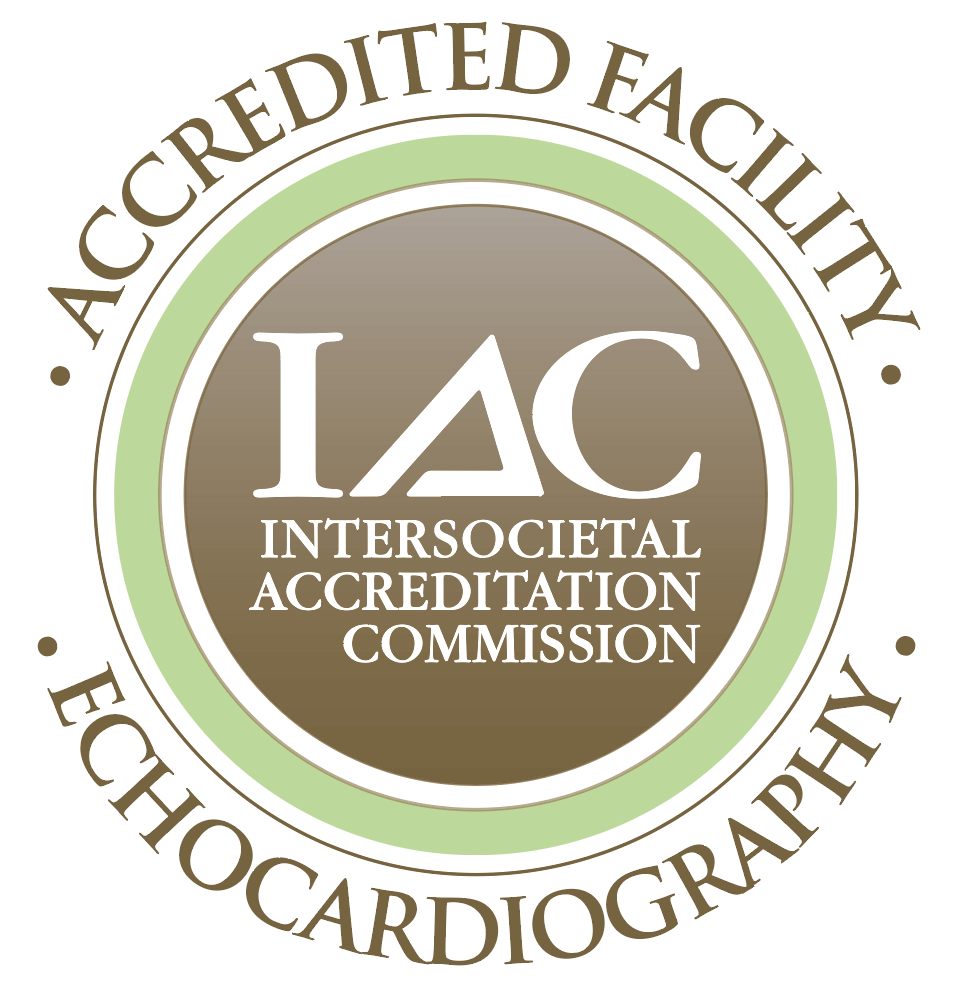 Intersocietal accreditation commission accredited facility for echocardiography. 