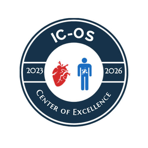 IC-OS Center of Excellence - 2023 to 2026, badge.