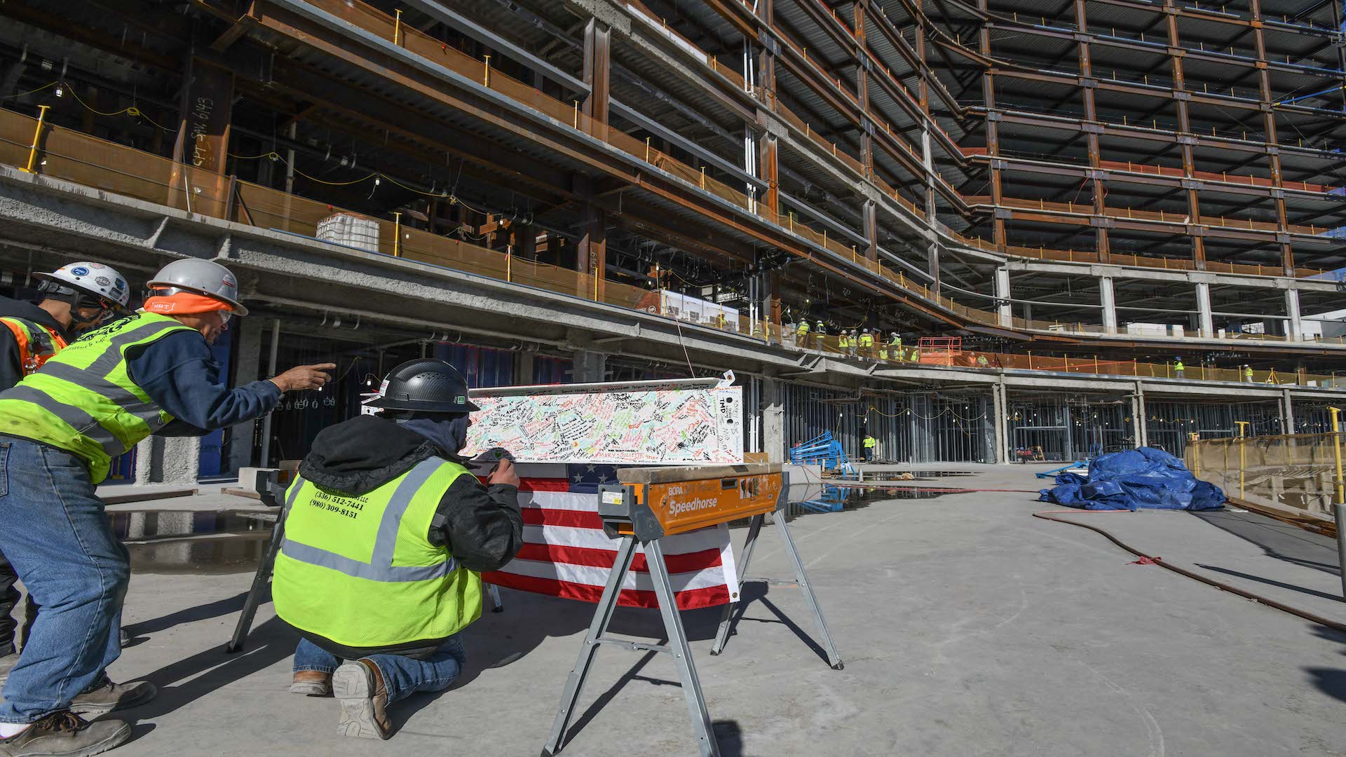 construction workers and teammates