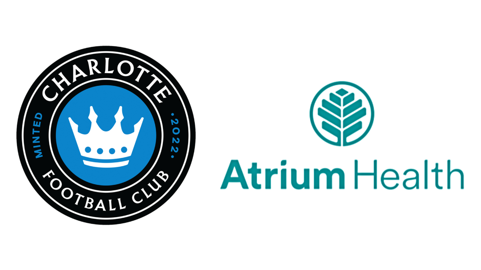 Charlotte FC and Atrium Health logos