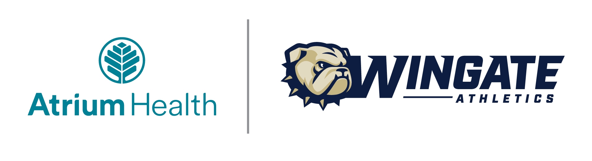 Atrium Health and Wingate Athletics logo