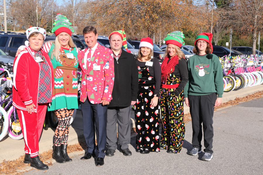 Each year, teammates at Atrium Health Union pull together to help less fortunate kids in Union County by donating bikes to the Union County Christmas Bureau. What began with around 50 bikes several years ago has grown into an outpouring of generosity that netted more than 500 bikes this year. 