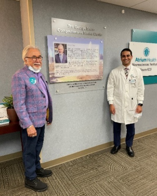 George Shinn with Dr. Rahul Karamchandani