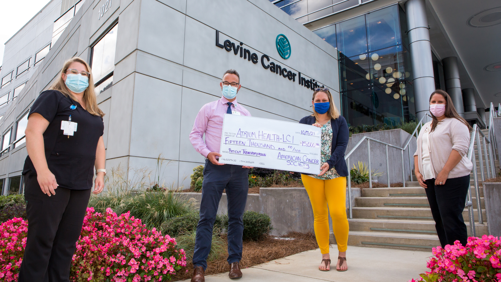 Atrium Health Levine Cancer Institute has been awarded a $15,000 grant from the American Cancer Society to address the transportation needs of cancer patients in the Charlotte region.