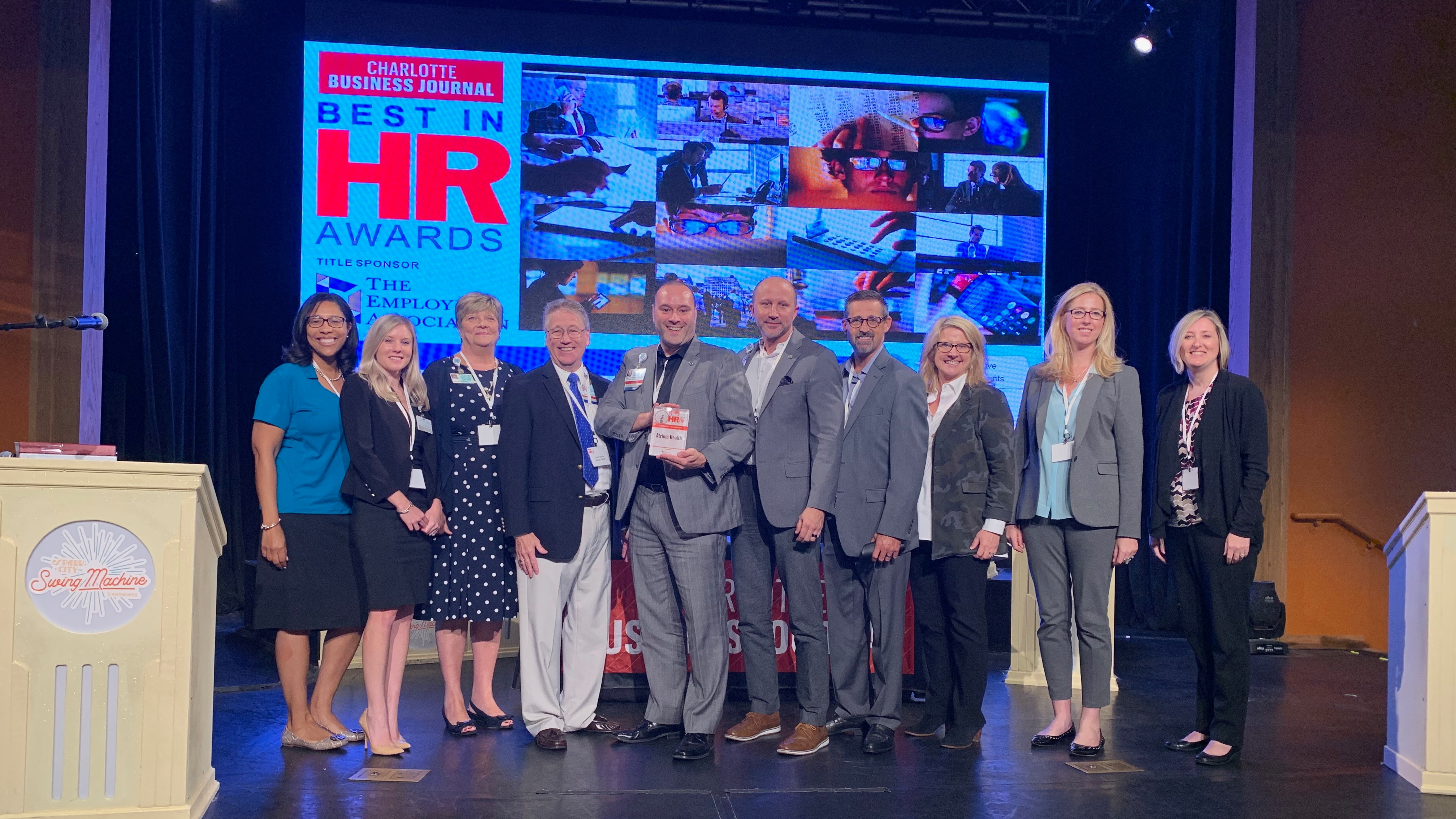 Atrium Health was recognized at the Charlotte Business Journal’s Inaugural Best in HR Awards as the 2019 Community Champion for its commitment to improving economic mobility and health in the Charlotte community.