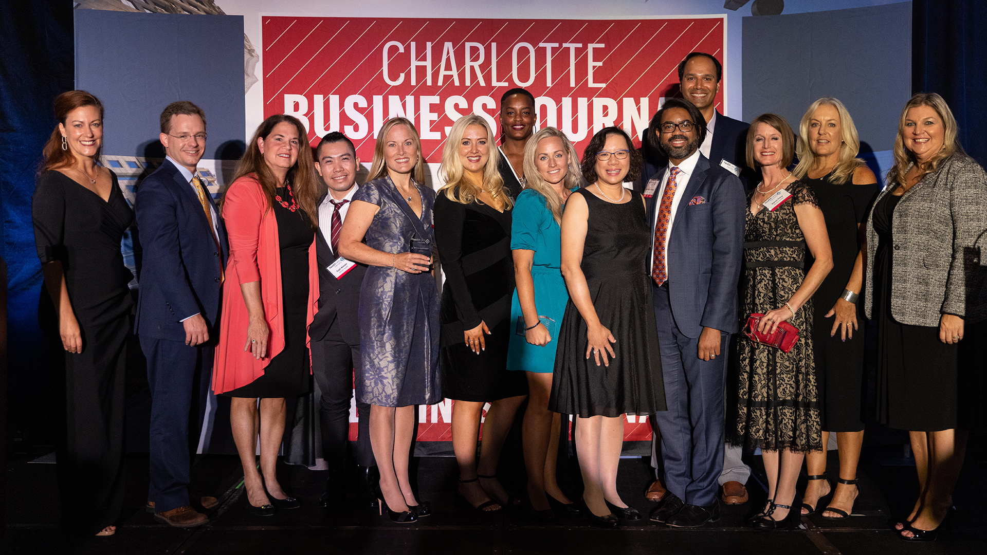 Atrium Health's finalists at the Charlotte Business Journal's 2022 "Health Care Heroes" award ceremony