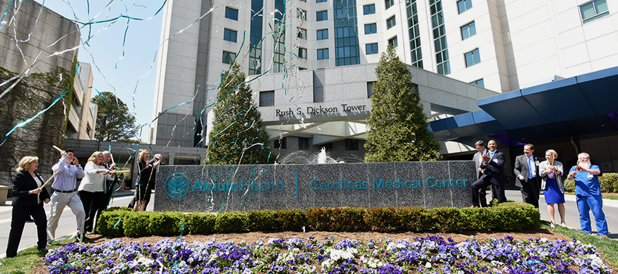 In April 2019, Atrium Health updated signage at Carolinas Medical Center to reflect the rebranded name. 