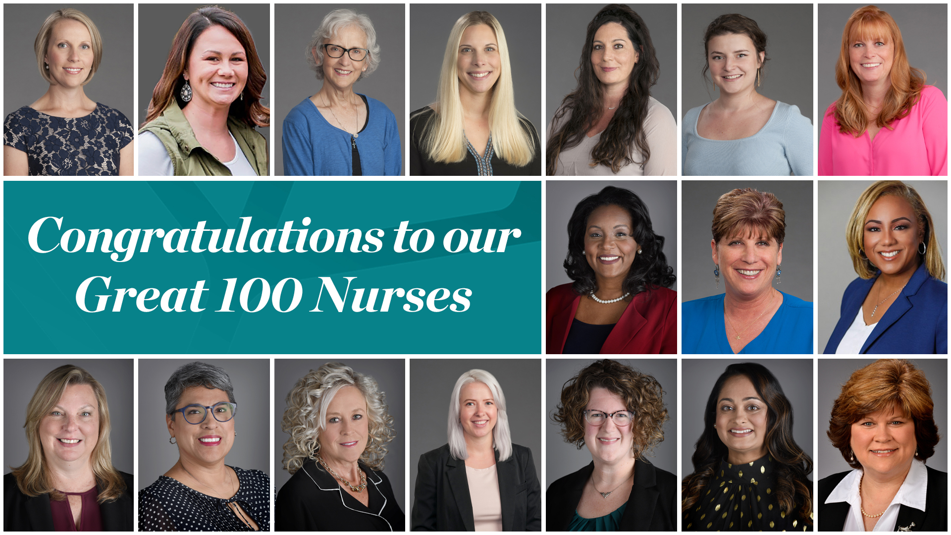 Atrium Health nurses that made the 2022 Great 100 list