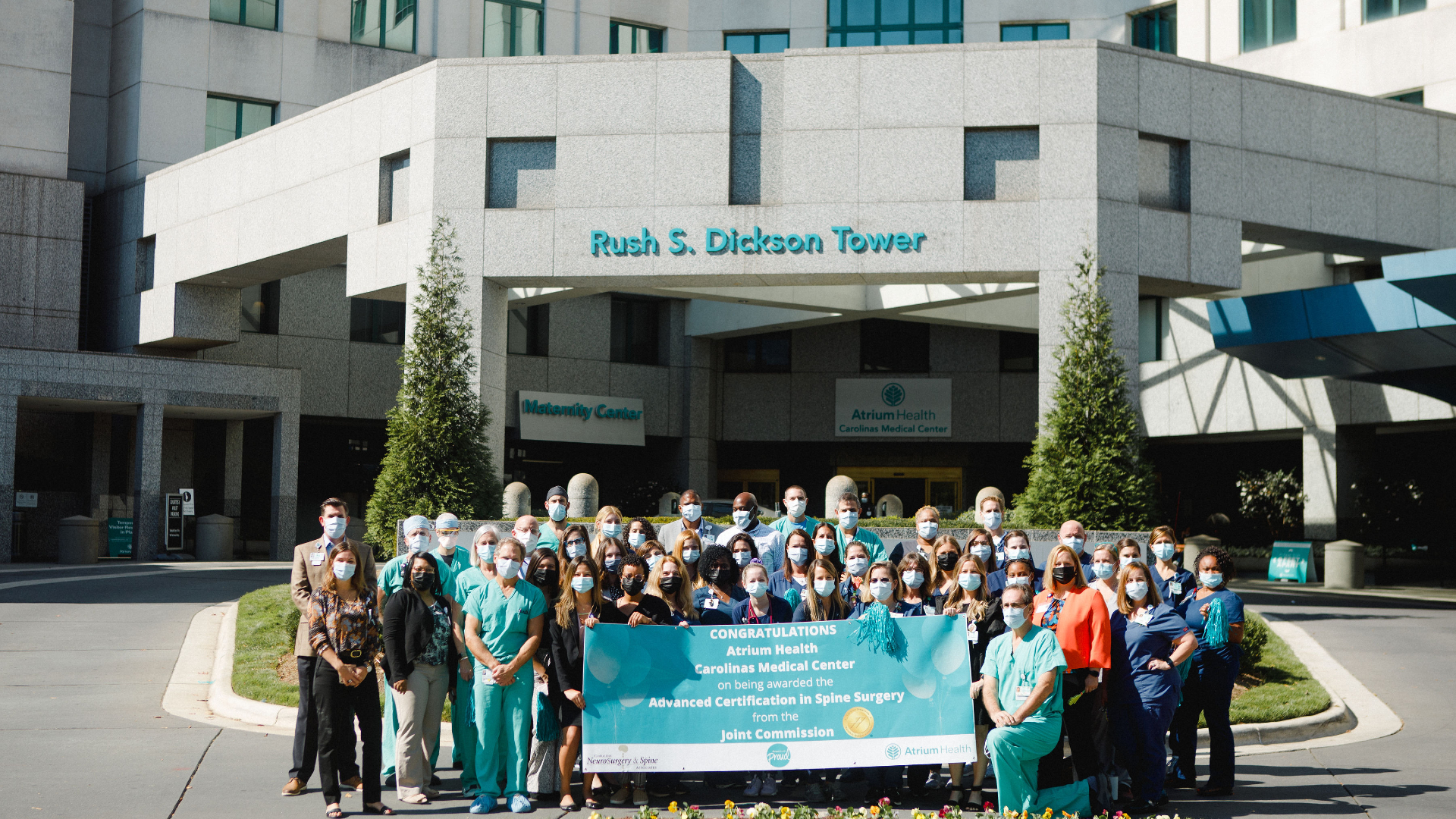 Atrium Health Carolinas Medical Center was awarded The Joint Commission’s Gold Seal of Approval® for Advanced Certification in Spine Surgery by demonstrating continuous compliance with its performance standards, the first site in North Carolina to achieve this designation. 