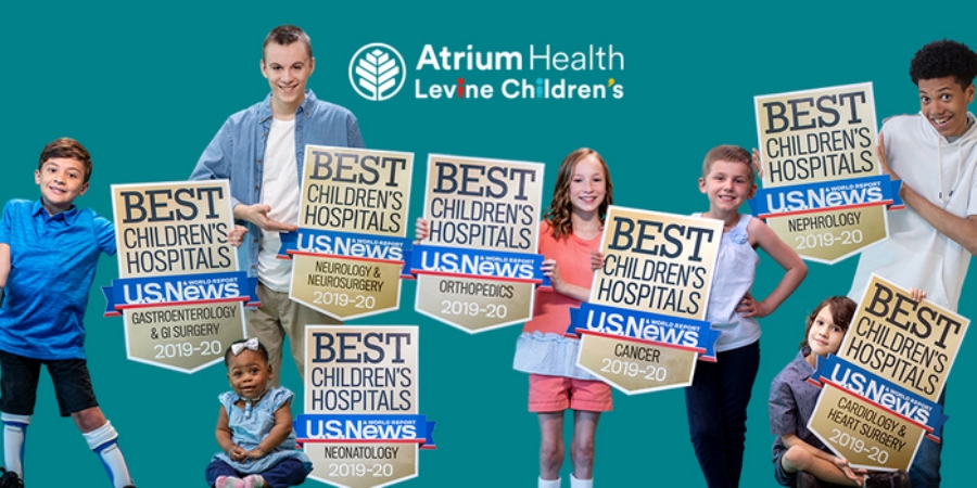 For the tenth consecutive year, Atrium Health’s Levine Children’s Hospital is recognized as one of the best places to care for children in the nation by U.S. News & World Report. This year the hospital received the most rankings in their history and remain the only children’s hospital in Charlotte to be given this distinction.
