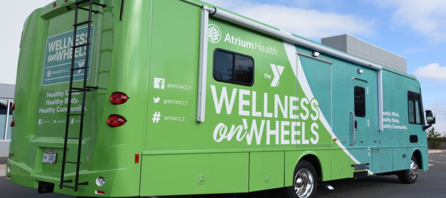 Wellness on Wheels mobile health unit will serve the greater Charlotte community to provide convenient access to care, nutrition education and lifestyle management programs. 