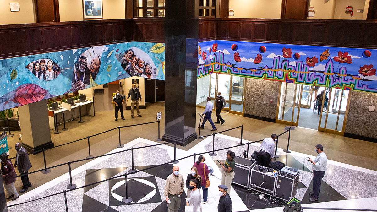 Atrium Health and McColl Center Unveil Murals at Atrium Health