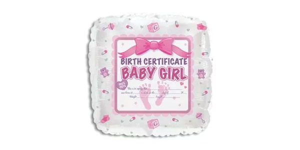 baby girl balloon