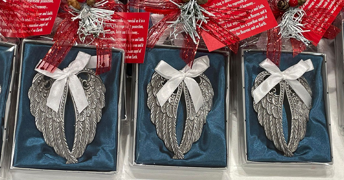 Angel Wing Ornaments social