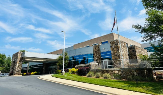 An exterior view of a medical office building.