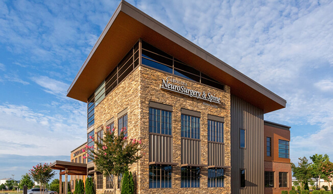 An exterior photo of a medical office.