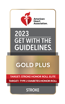 American Heart Association's Get with the Guidelines Gold Plus Badge.
