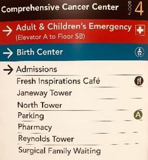 Birth Center Parking Directions