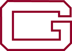 The red and white text logo of a "G" for Guilford College.