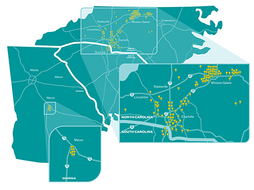 Atrium Health Levine Children’s has more than 140 pediatric locations across North Carolina, South Carolina and Georgia.