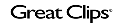 A black text logo that says "Great Clips".