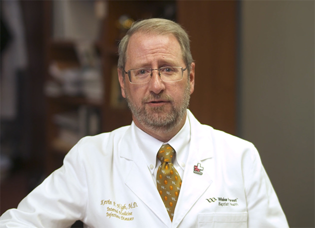 Kevin High, MD talking about COVID-19. 