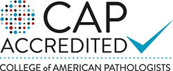 A certification icon for the College of American Pathologists.