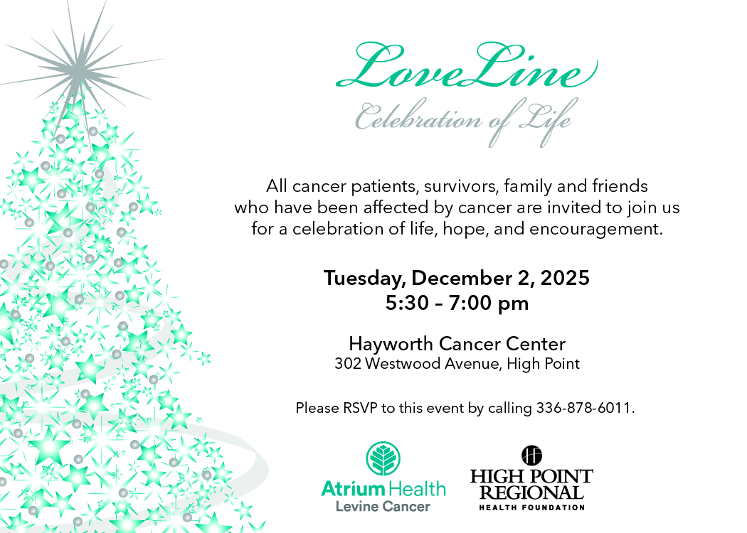 36th Annual LoveLine Treelighting Invite Postcard