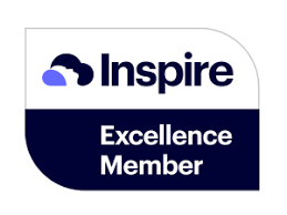 A blue text logo for Inspire Sleep Excellence Members.