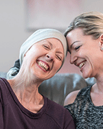 Cancer patient and sister