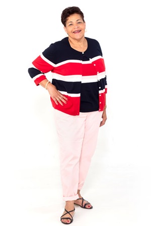 Patient Eve Barnes after weight loss and knee replacement